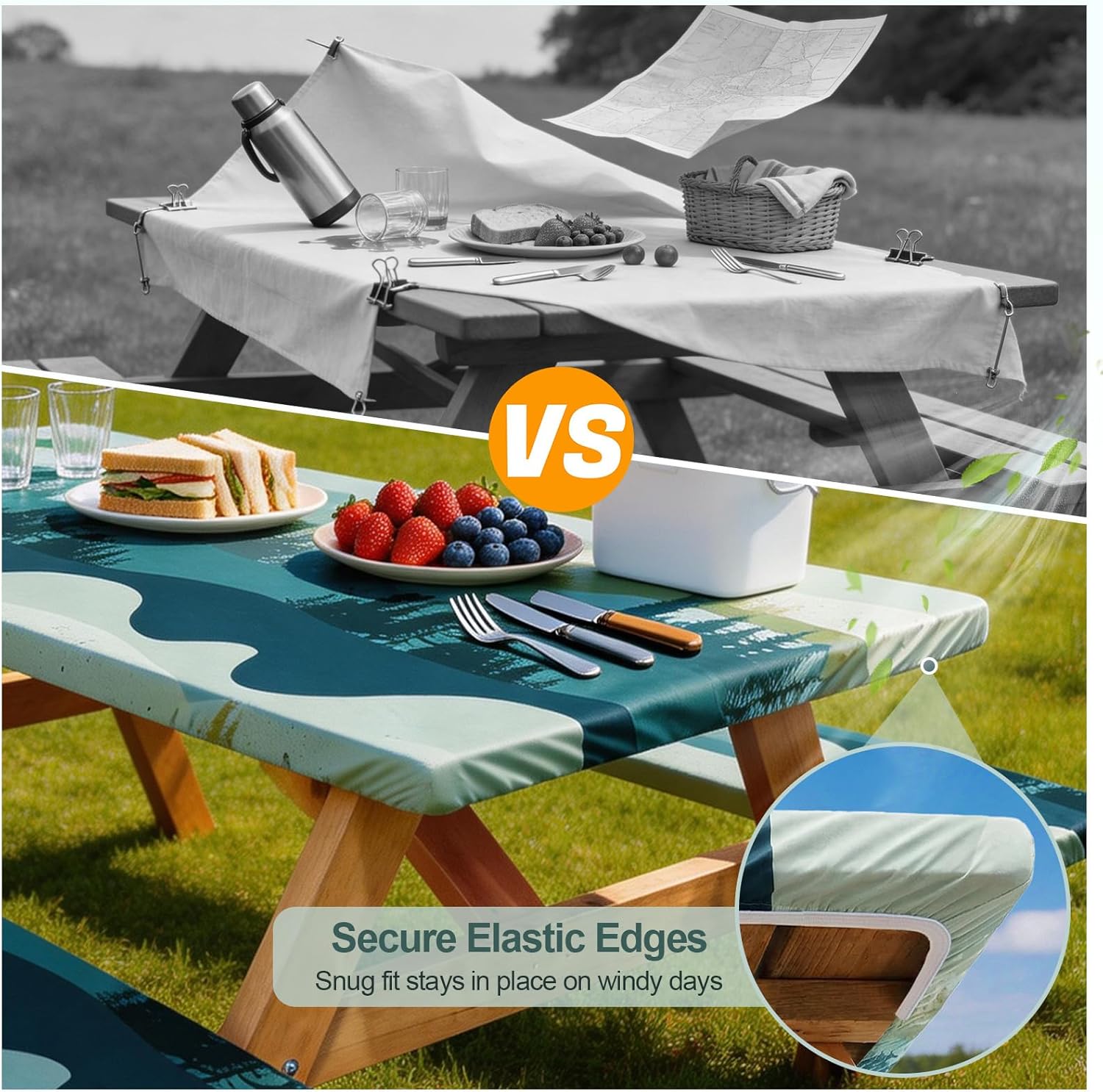 Play Tailor Picnic Table Cover Bench Covers Camping Essentials Tablecloth