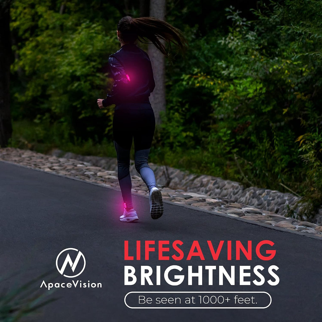 LED Safety Light (2 Pack) with Bonus Items – Clip On Strobe/Running Lights for Runners, Dogs, Bikes, Walking and More