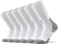 Ortis Cotton Cushion Crew Athletic Socks for Men Work Boot Sports Exercise