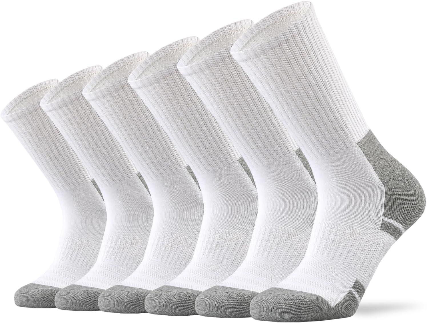 Ortis Cotton Cushion Crew Athletic Socks for Men Work Boot Sports Exercise
