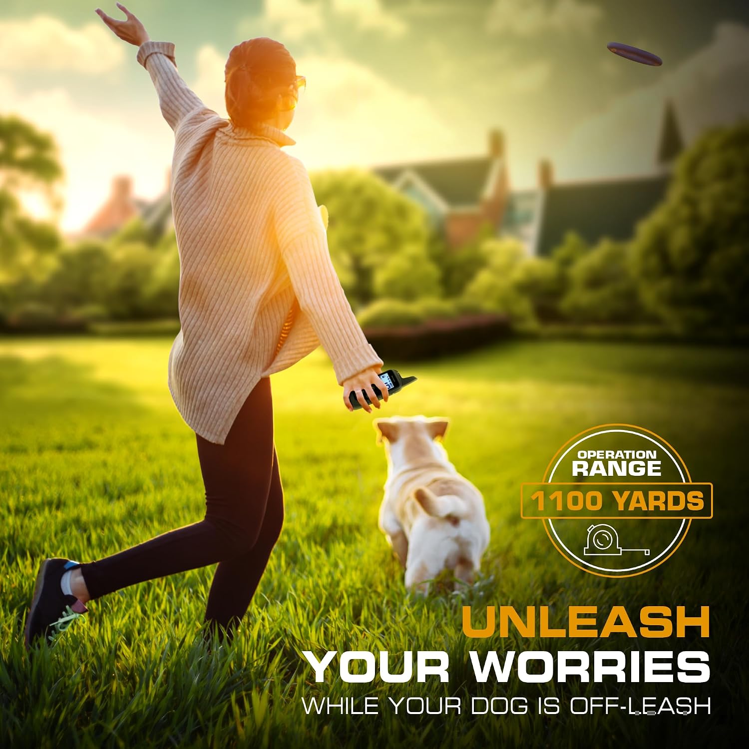 INVIROX Dog Training Collar with Remote, Shock Collar for Dogs 3300ft Range