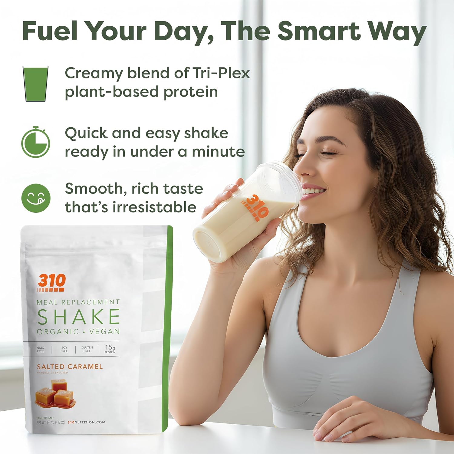 310 Nutrition Organic All-In-One Meal Replacement Shake Powder - Caramel