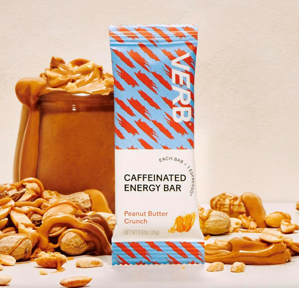 Verb Caffeinated Energy Bars Peanut Butter Cookie (26g, Pack of 16)