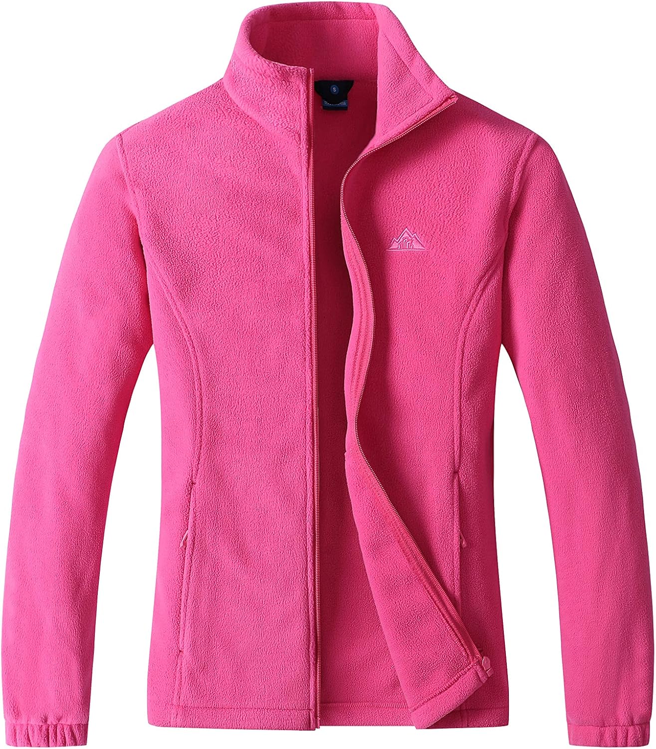 GIMECEN Women's Full Zip Soft Polar Fleece Jacket Outdoor Recreation Coat