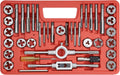 Anfrere 40pcs SAE Tap and Die Set, SAE Standard Rethreading Tool Kit