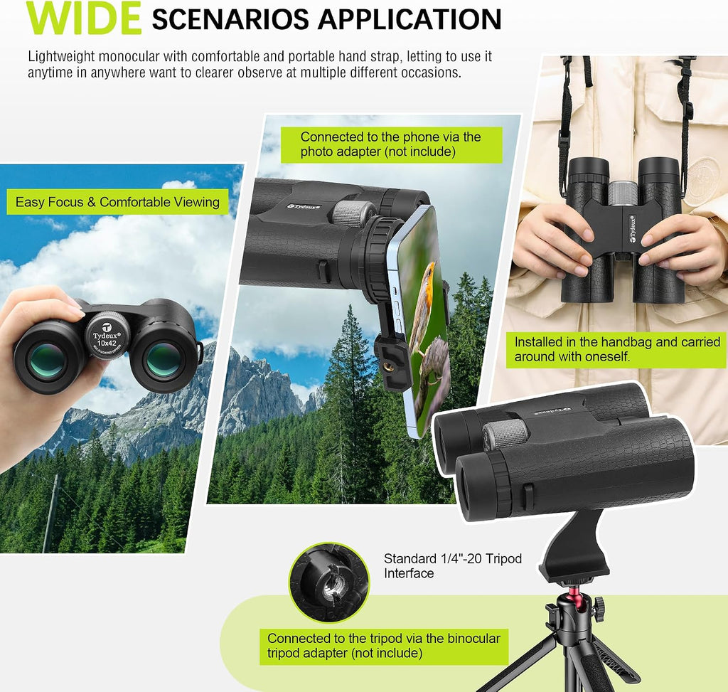 10x42 Binocular Compact Natural Binoculars, Bird Watching & Outdoors