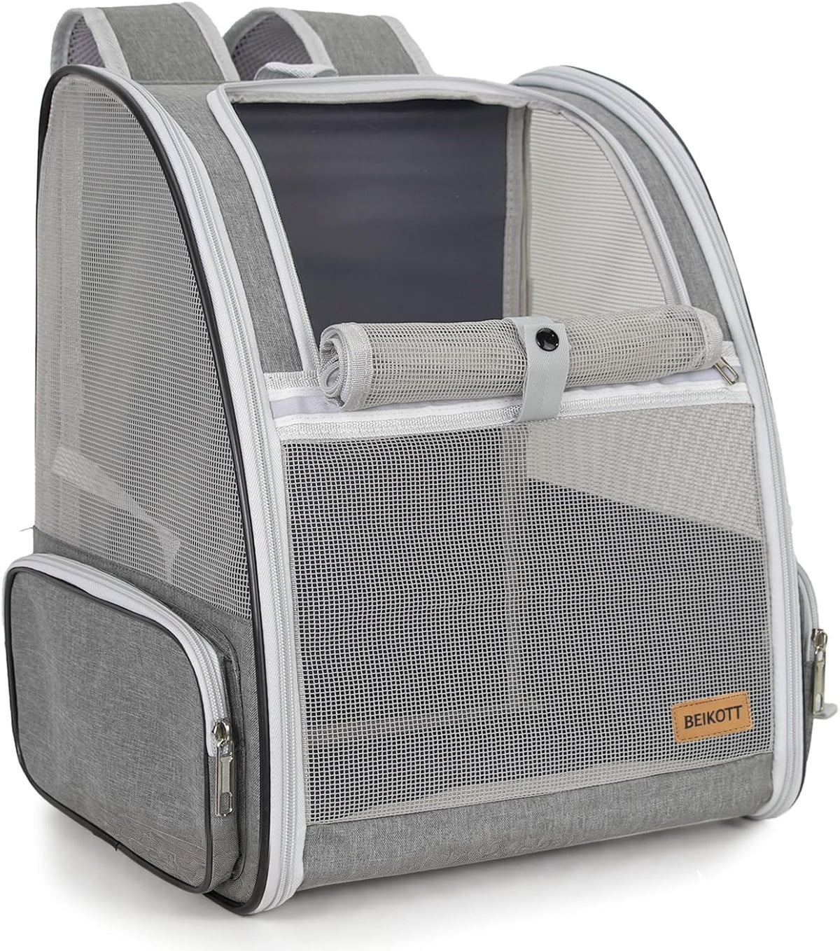 Cat Dog Backpack 12.6"×11.4"×16.5" Large Breathable Pet Bag Carrier