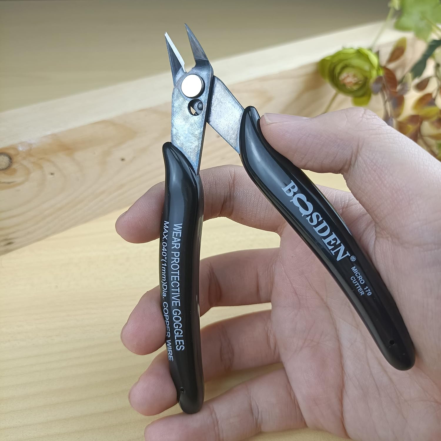 BOOSDEN 10 Pack Small Micro Wire Cutters Flush Cutter Pliers 5-Inch