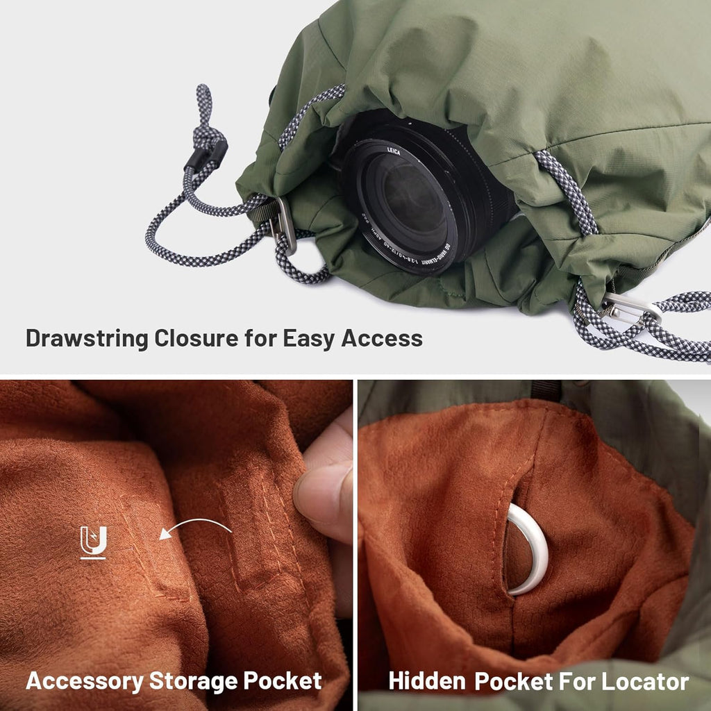PGYTECH OneGo Drawstring Small Camera Bag Soft Cute Camera Pouch Handbag