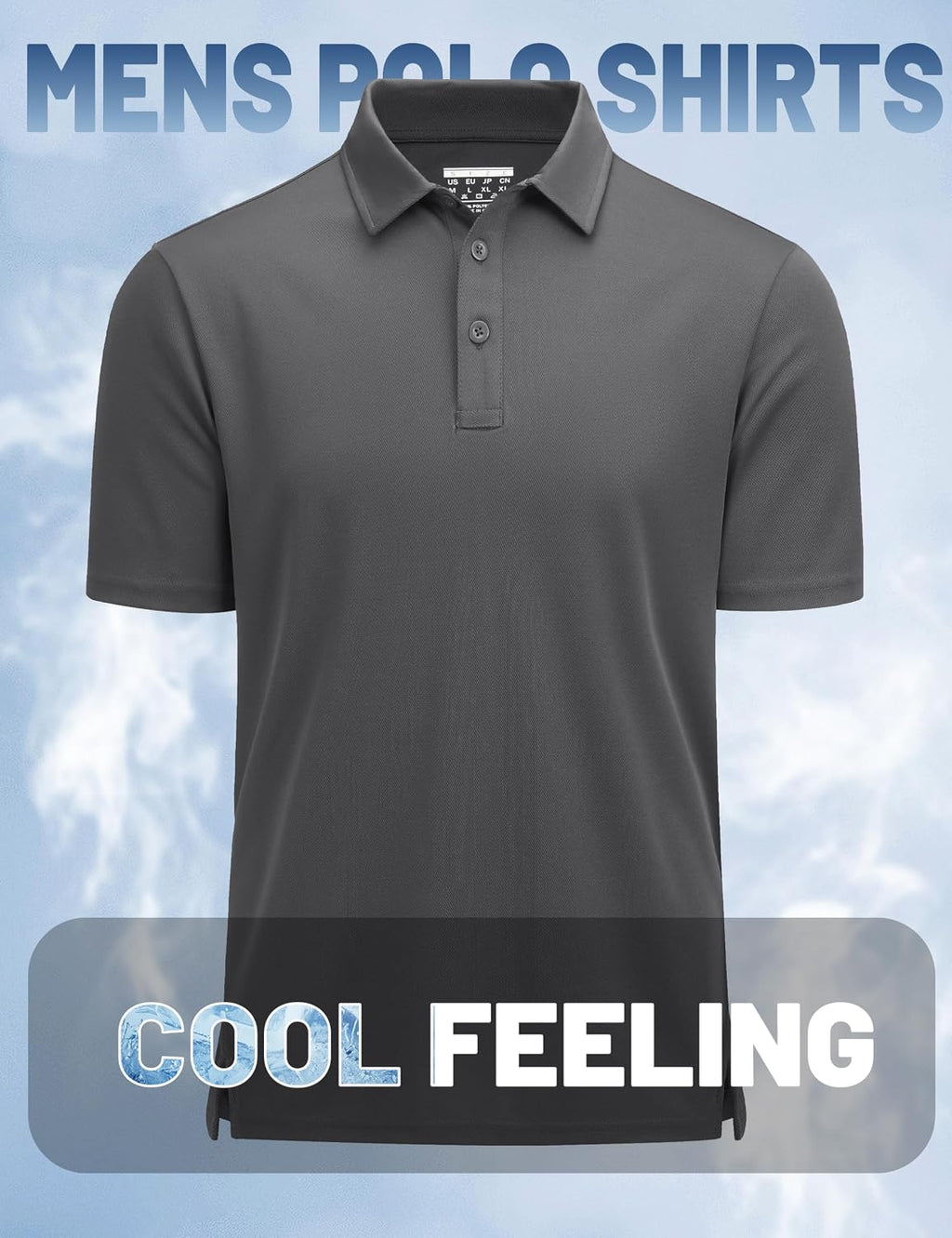 MAGCOMSEN Men's Polo Shirts Short Sleeve Golf Quick Dry Collared Moisture Wicking Athletic Performance Polos
