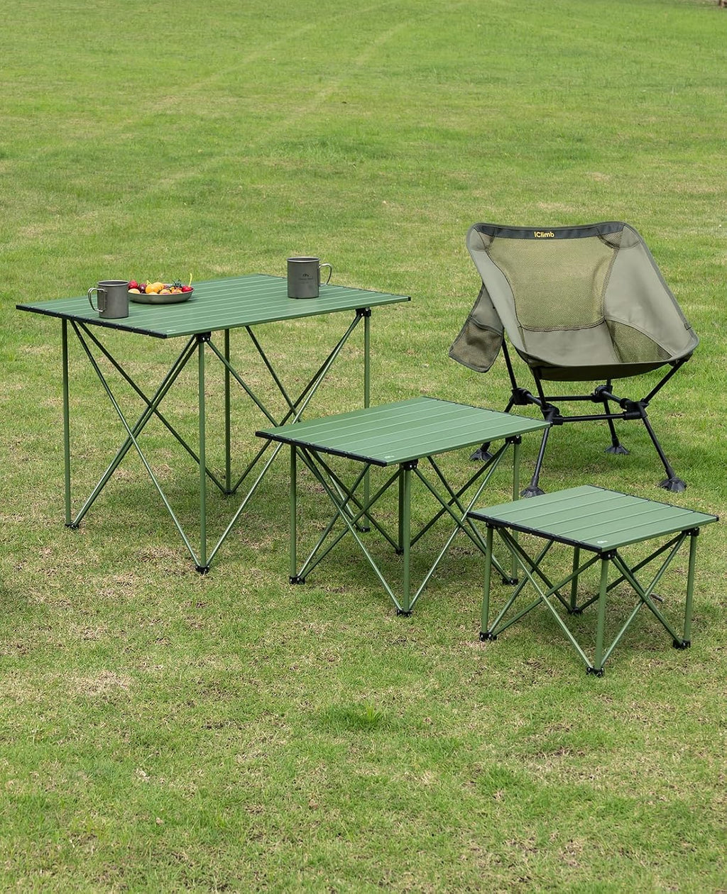 iClimb Ultralight Compact Folding Anti-Sinking Chair, Green