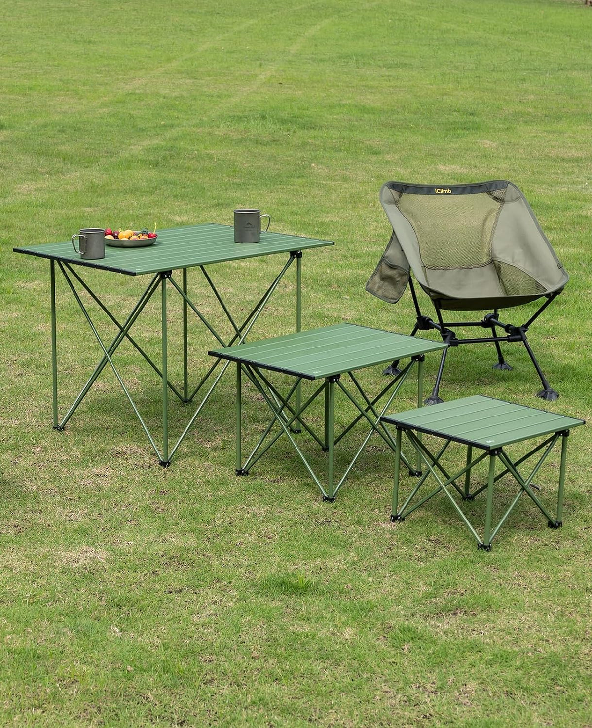 iClimb Ultralight Compact Folding Anti-Sinking Chair, Green
