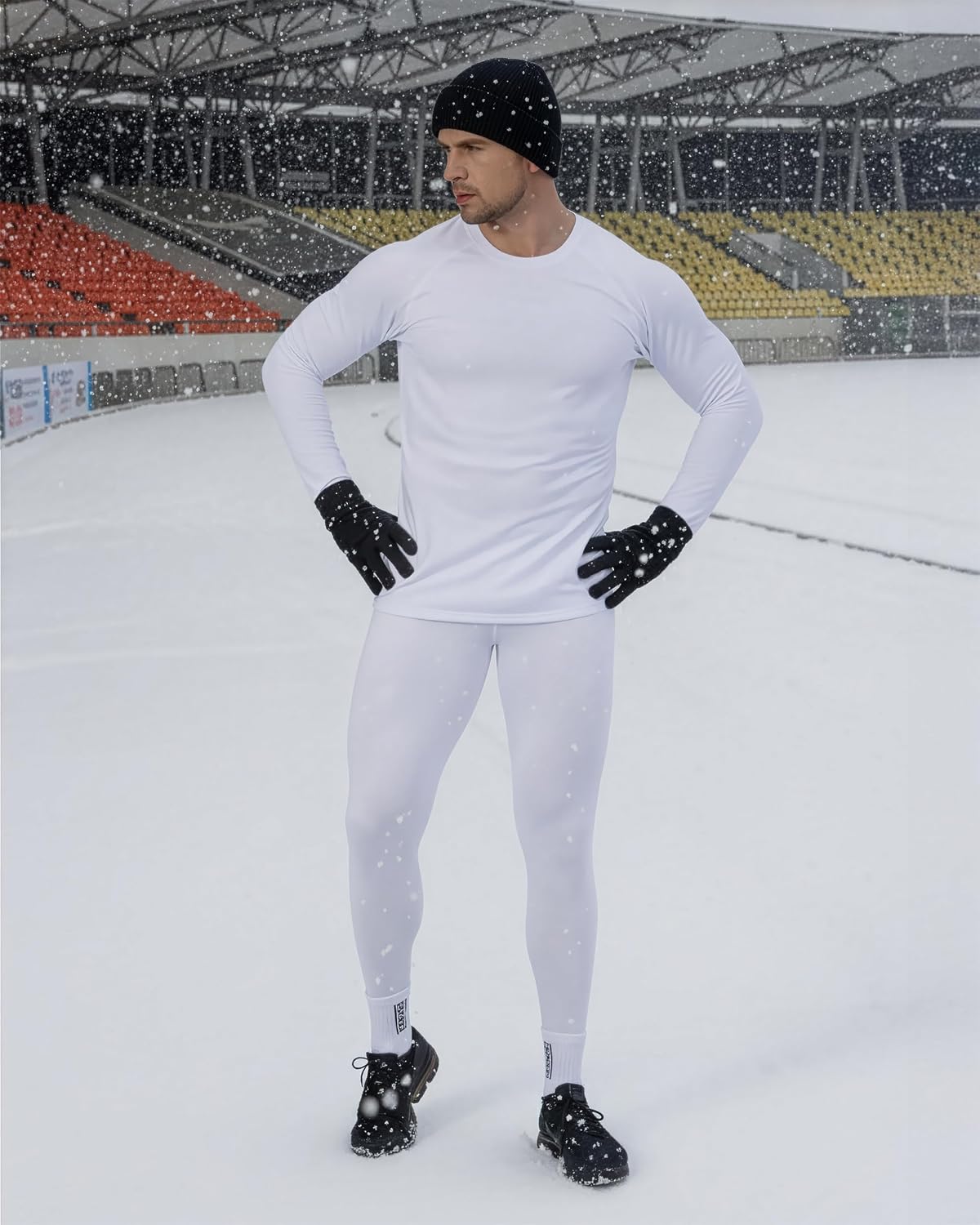 DRSKIN 3 or 2 Pack Men's Thermal Compression Pants Tights Fleece Lined Base Layers Underwear Sports Athletic Workout Winter