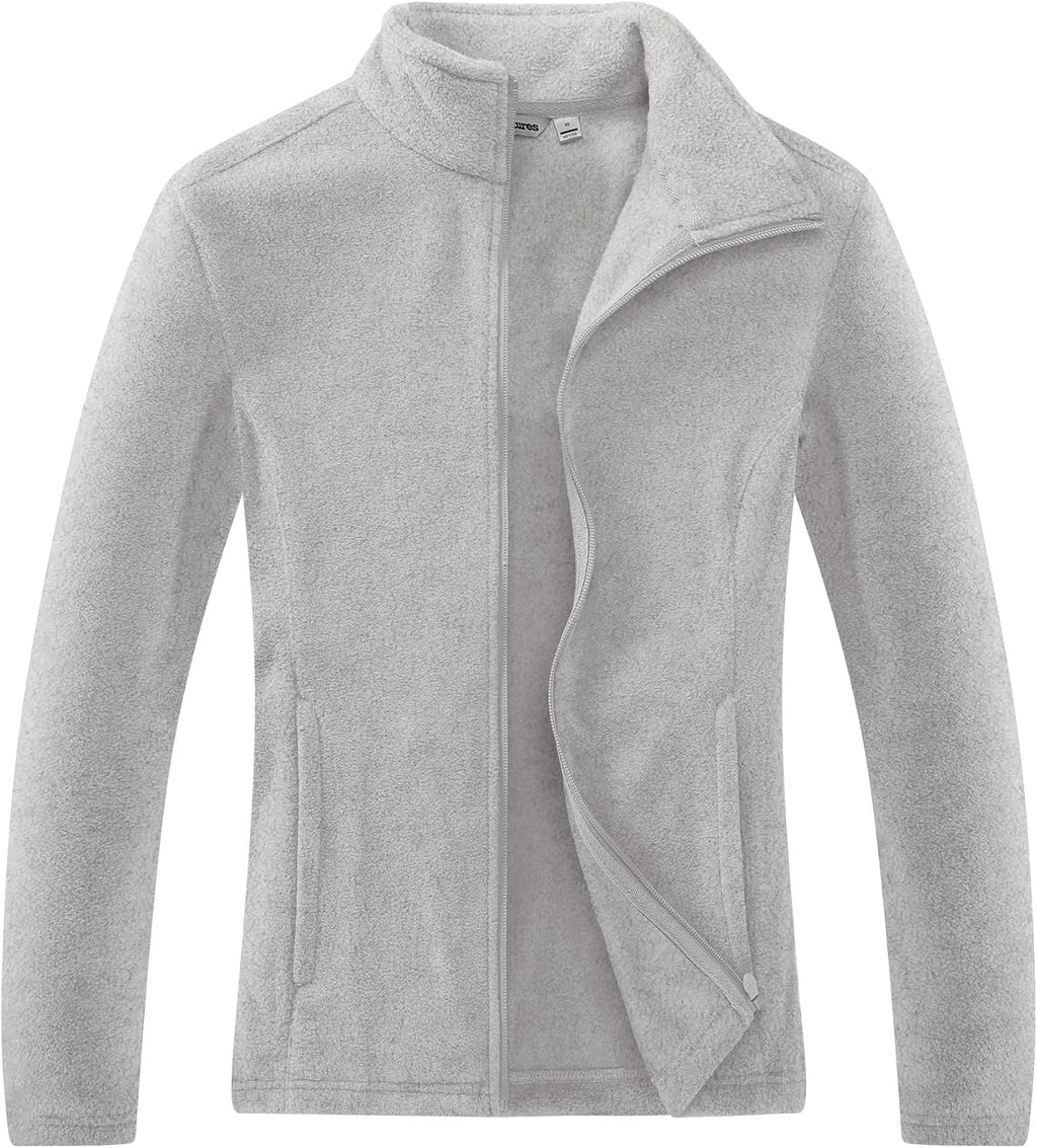 Outdoor Ventures Women's Lightweight Warm Polar Fleece Jacket Zip Up