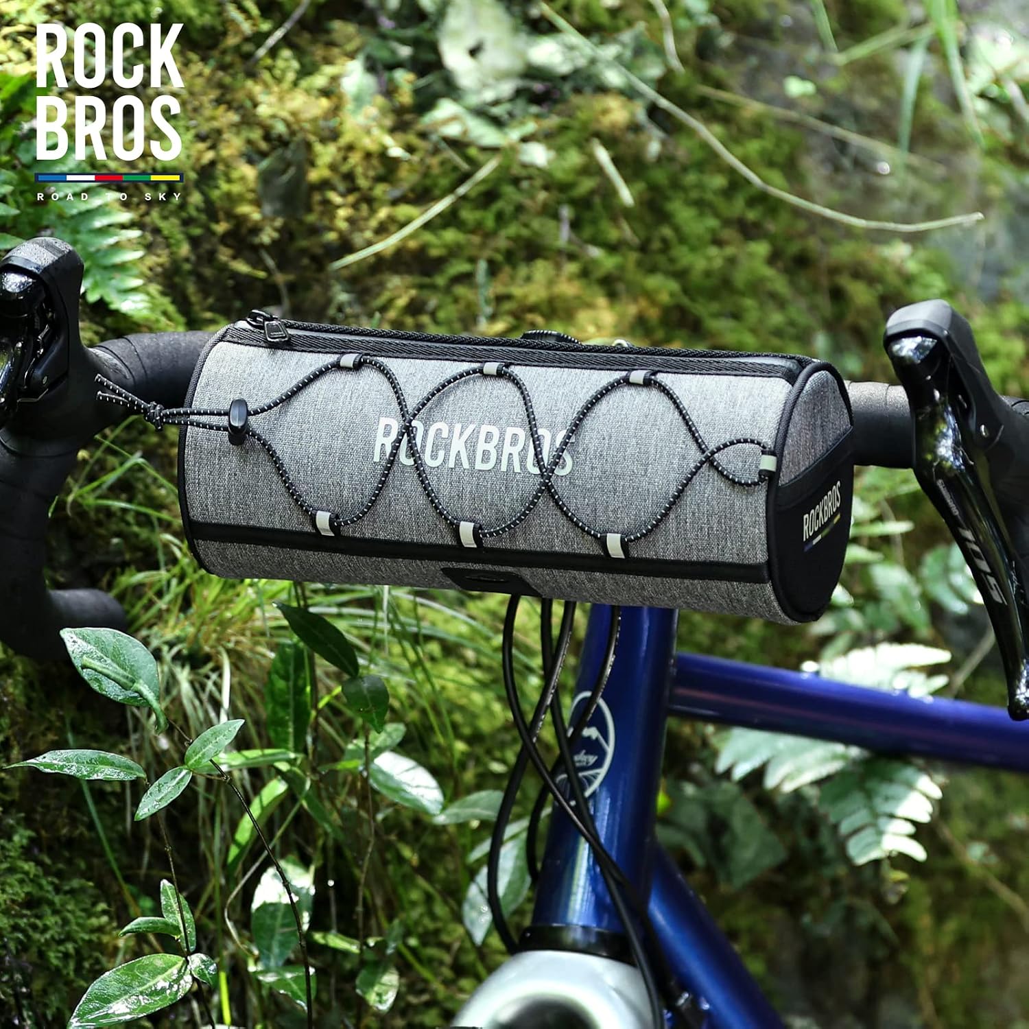 ROCKBROS ROAD TO SKY Bike Handlebar Bag 2L Knob Mount Lightweight