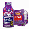 Vitamin Energy Berry Vibe Extra Strength Energy Shot, 36 Pack - Up to 7 Hrs, 260mg Natural Caffeine, Zero Sugar - BCAAs + CoQ10, Focus Support, B12 B6 Niacin, 1.93 fl oz, Keto Vegan