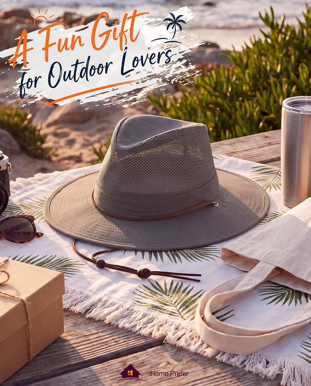 Home Prefer Cotton Summer Fedora Hat Wide Brim Sun Hats for Men Women UPF 50+ Sun Protection Cap for Fishing Hiking