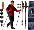 FOREST PILOT Trekking Poles - Lightweight 7075 Aluminum with Flip Lock & All Terrain Accessories - Pair of 2 Walking Sticks for Hiking with EVA or Beech Wood Grip
