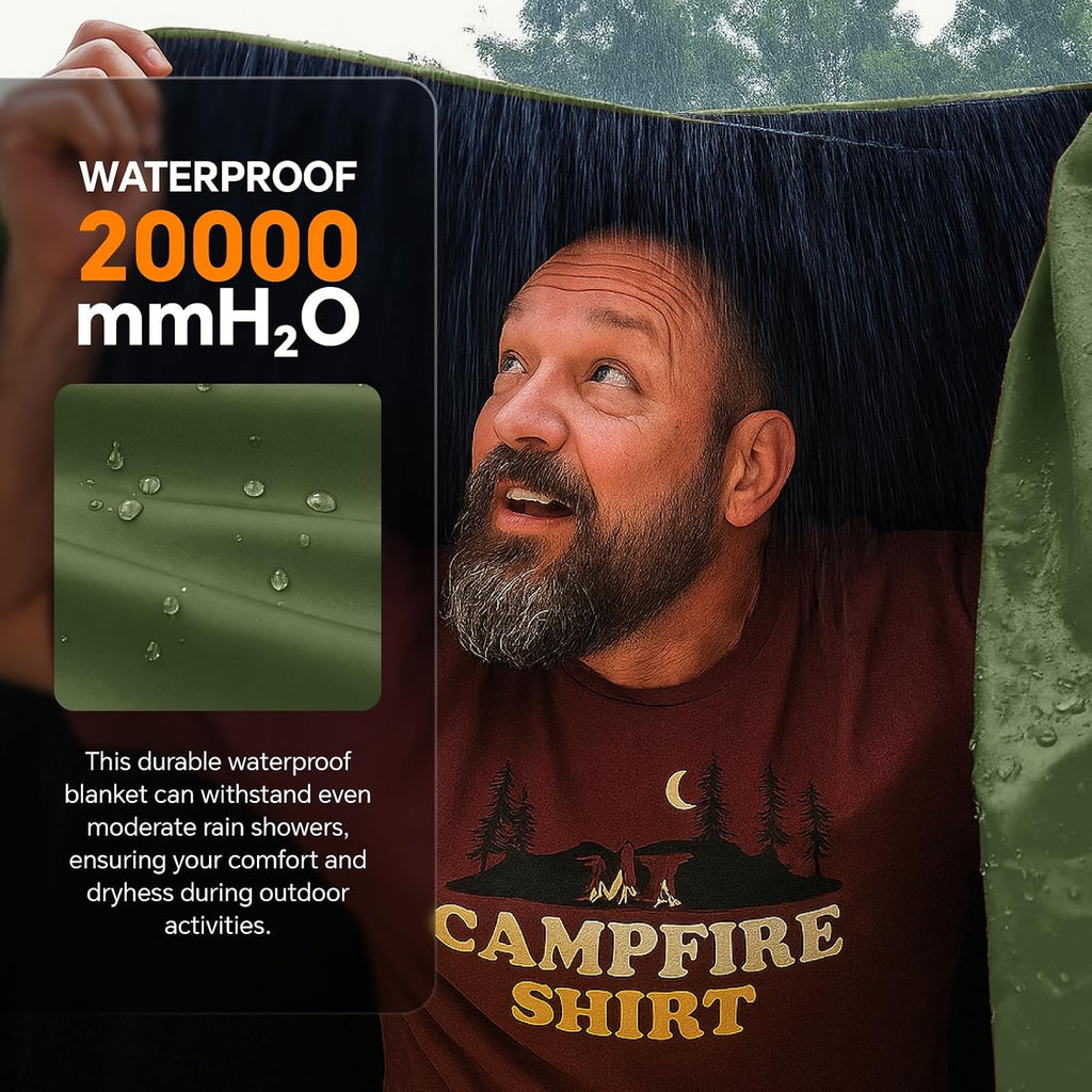 BEDELITE Waterproof Packable Lightweight Camping Blanket