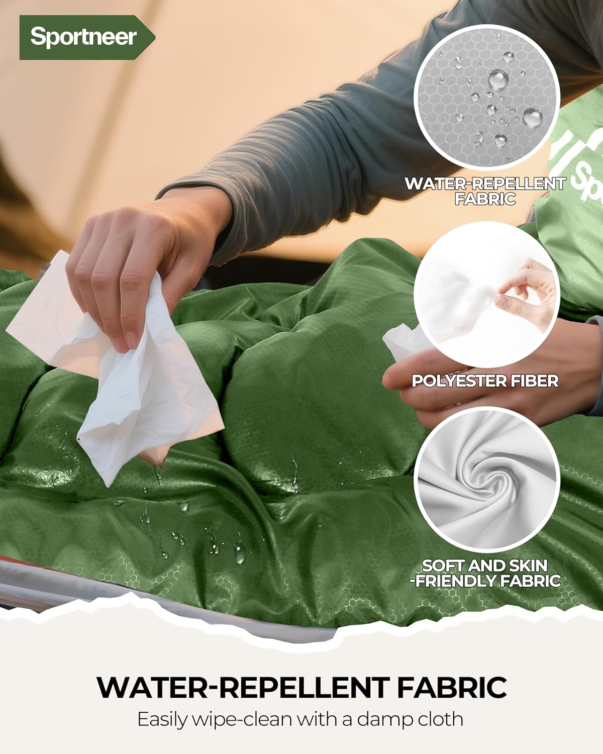 Sportneer Sleeping Bag for Adults Kid Waterproof lightweight Camping Hiking