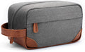 Vorspack Canvas Travel Toiletry Bag for Men, Medium, Light Grey