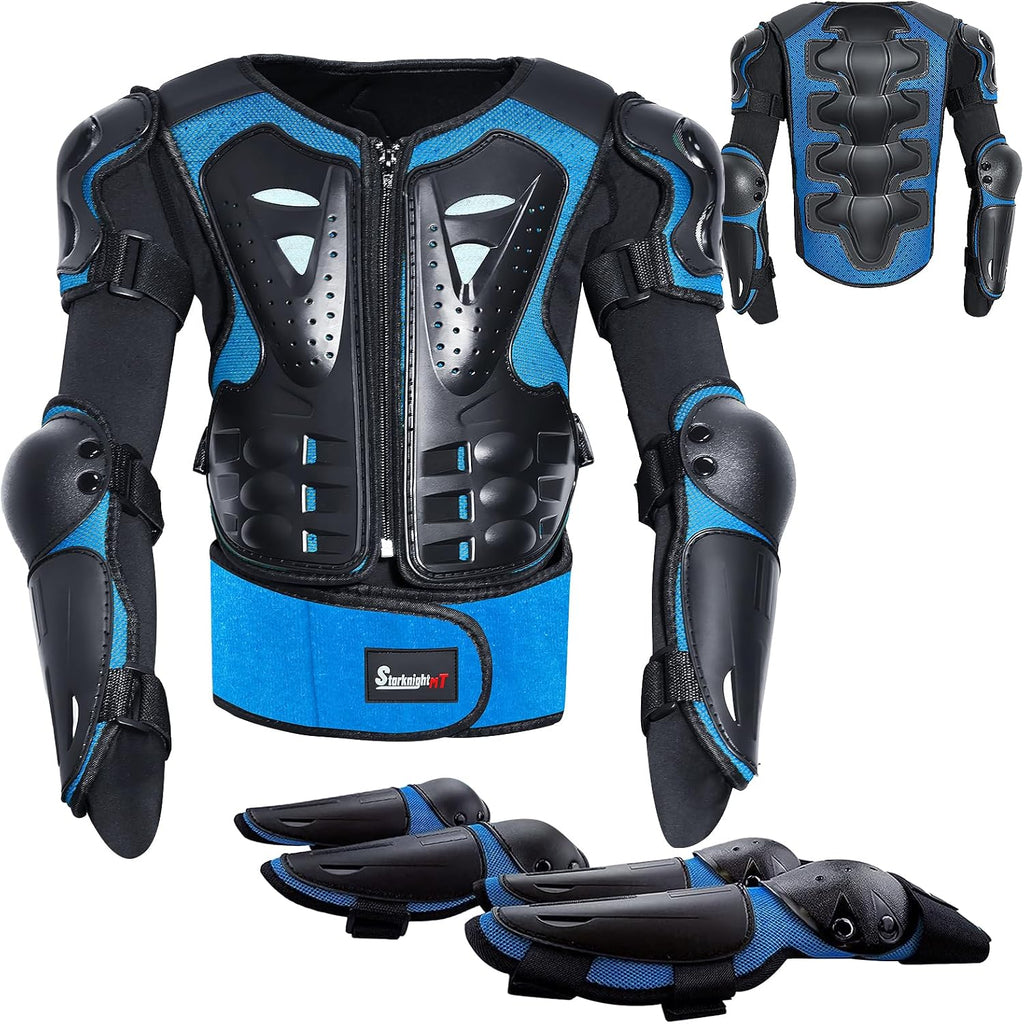 StarknightMT Kids Dirt Bike Armor Suit Chest Protector Ages 3-10