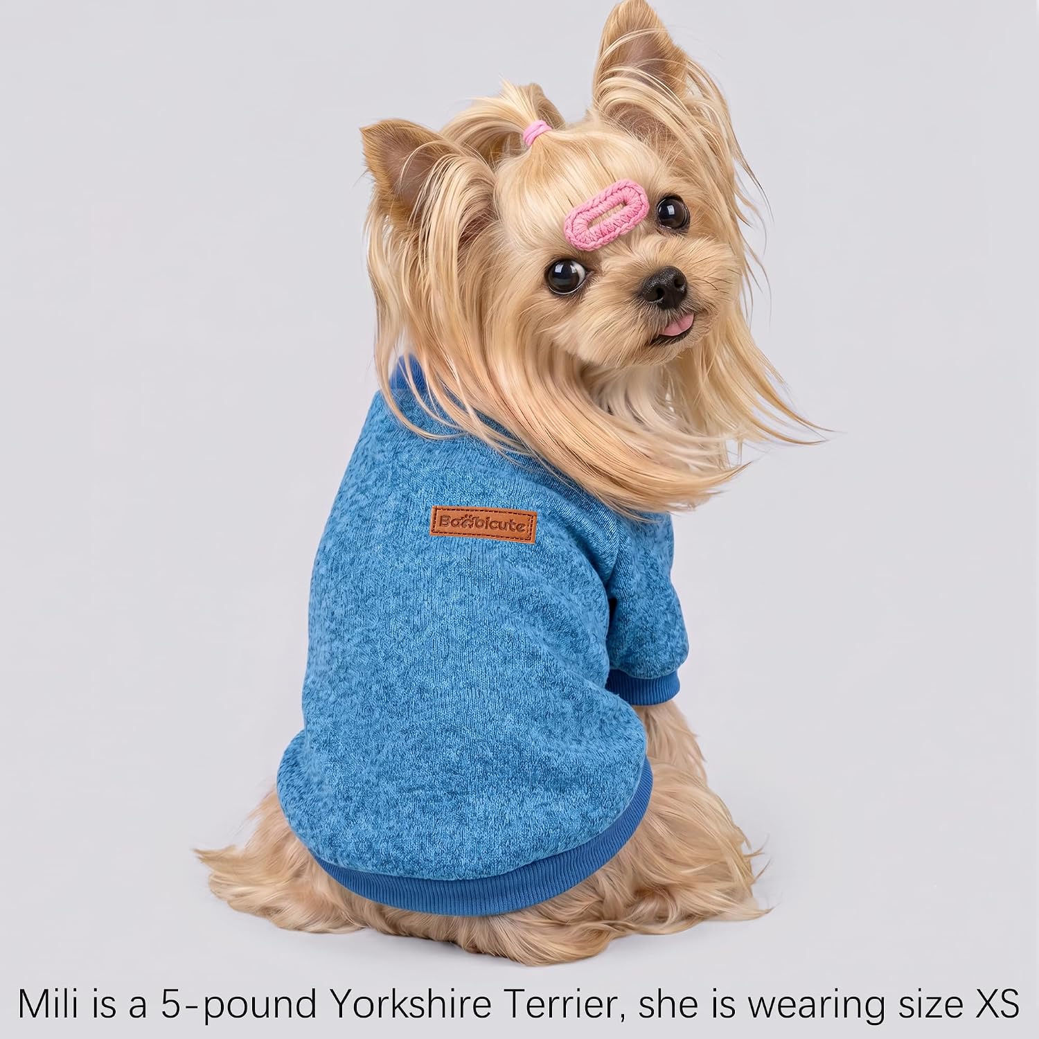 3 Pack Dog Sweaters for Small Dogs Girl Boy Winter Fleece Clothes Warm Soft Dog Sweatshirt Outfit for Dogs Cats Pet Apparel