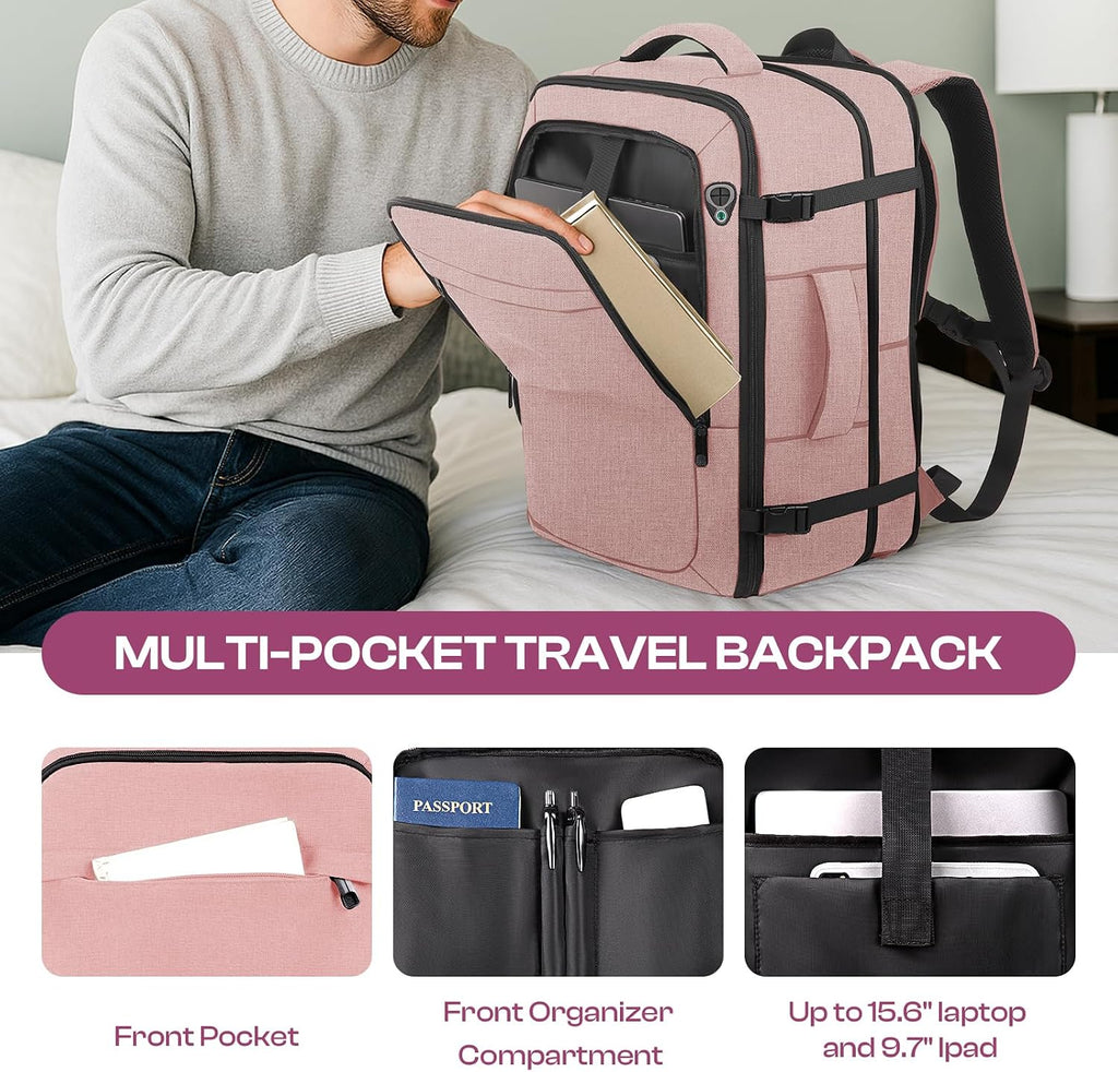 Large Travel Backpack for Women, Tsa Flight Approved Big Carry on Backpack