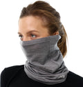 100% Merino Wool Neck Gaiter, 17.5um Face Mask, Unisex Neck Warmer 1-2 Pack