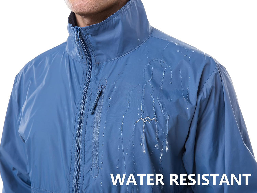 TRAILSIDE SUPPLY CO. Mens Windbreaker Jackets Lightweight Packable Jacket