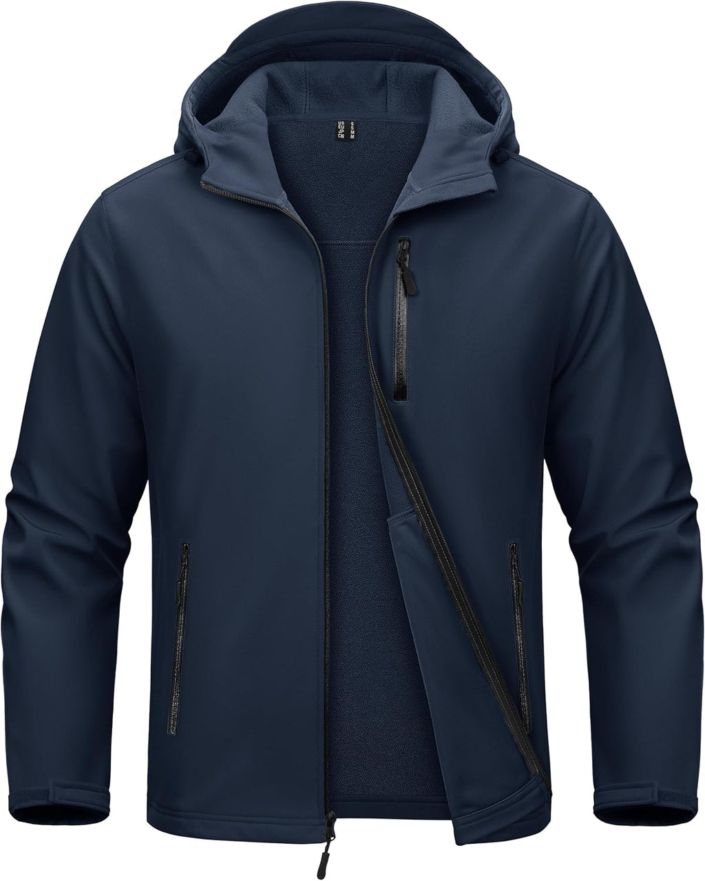 MAGCOMSEN Men's Jacket Waterproof Fleece Lightweight Softshell Rain Coat
