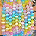 160PCS 4MM Colorful Selenite Gypsum Stone Crystal Beads for Jewelry Making DIY Bracelet 2 Strands