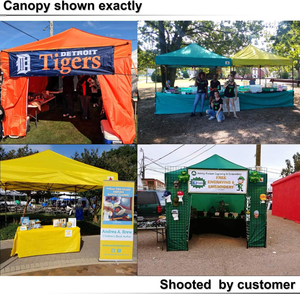ABCCANOPY Heavy Duty Easy Pop up Canopy Tent with Sidewalls 10x10, Kelly Green