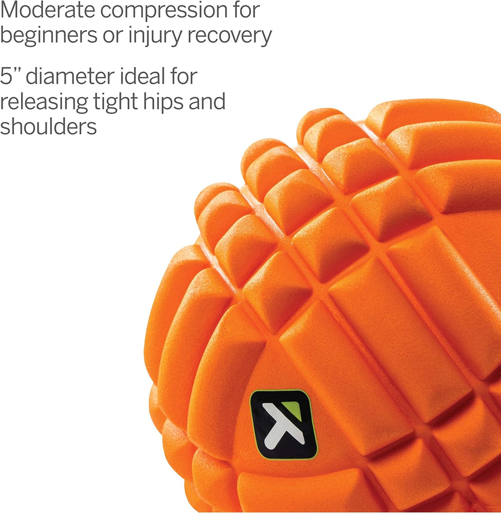 Trigger Point Performance TriggerPoint GRID Ball Foam Massage Ball (5-Inch) , Orange