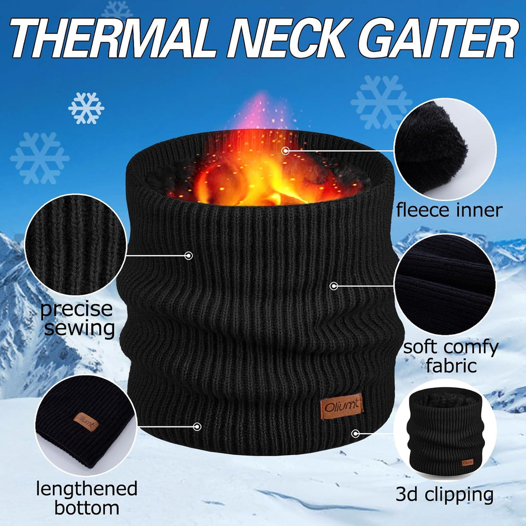Neck Warmer for men,Winter Neck Gaiters Face Scarf Women Windproof Warm Fleece Scarves Gaiter for Cold Weather