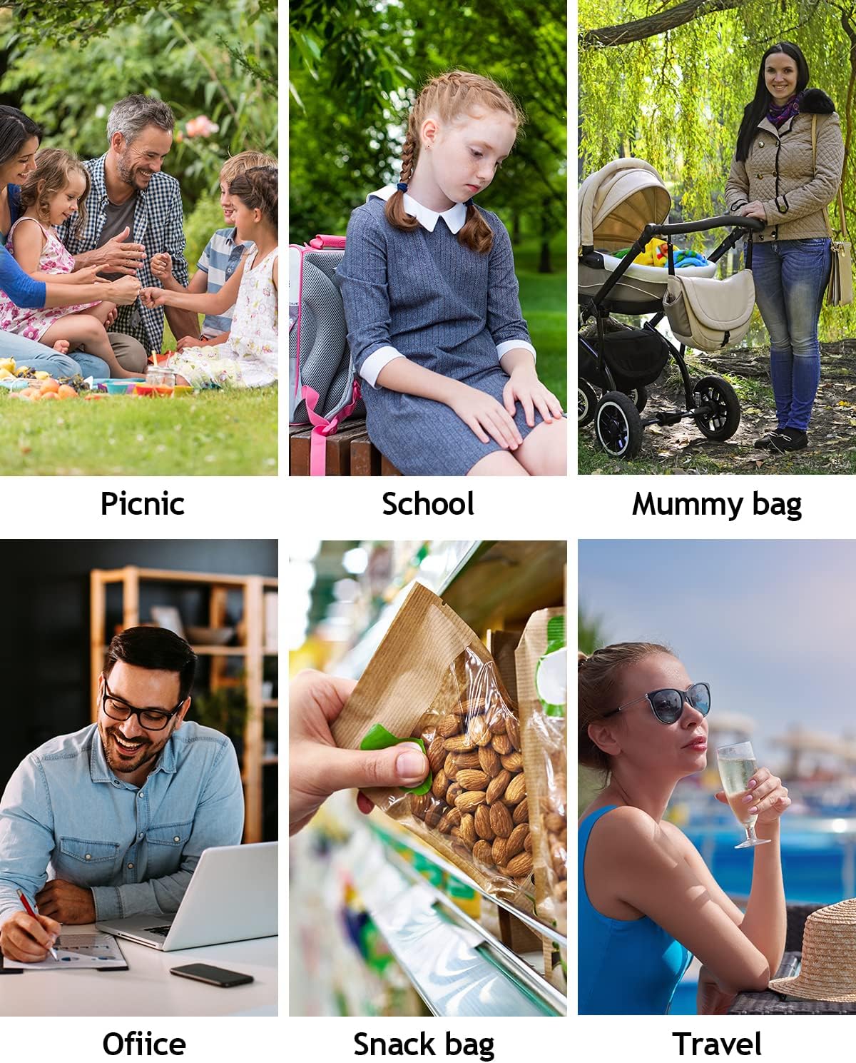 Insulated Lunch Tote Bag, Waterproof Cooler Bag for Work Office School