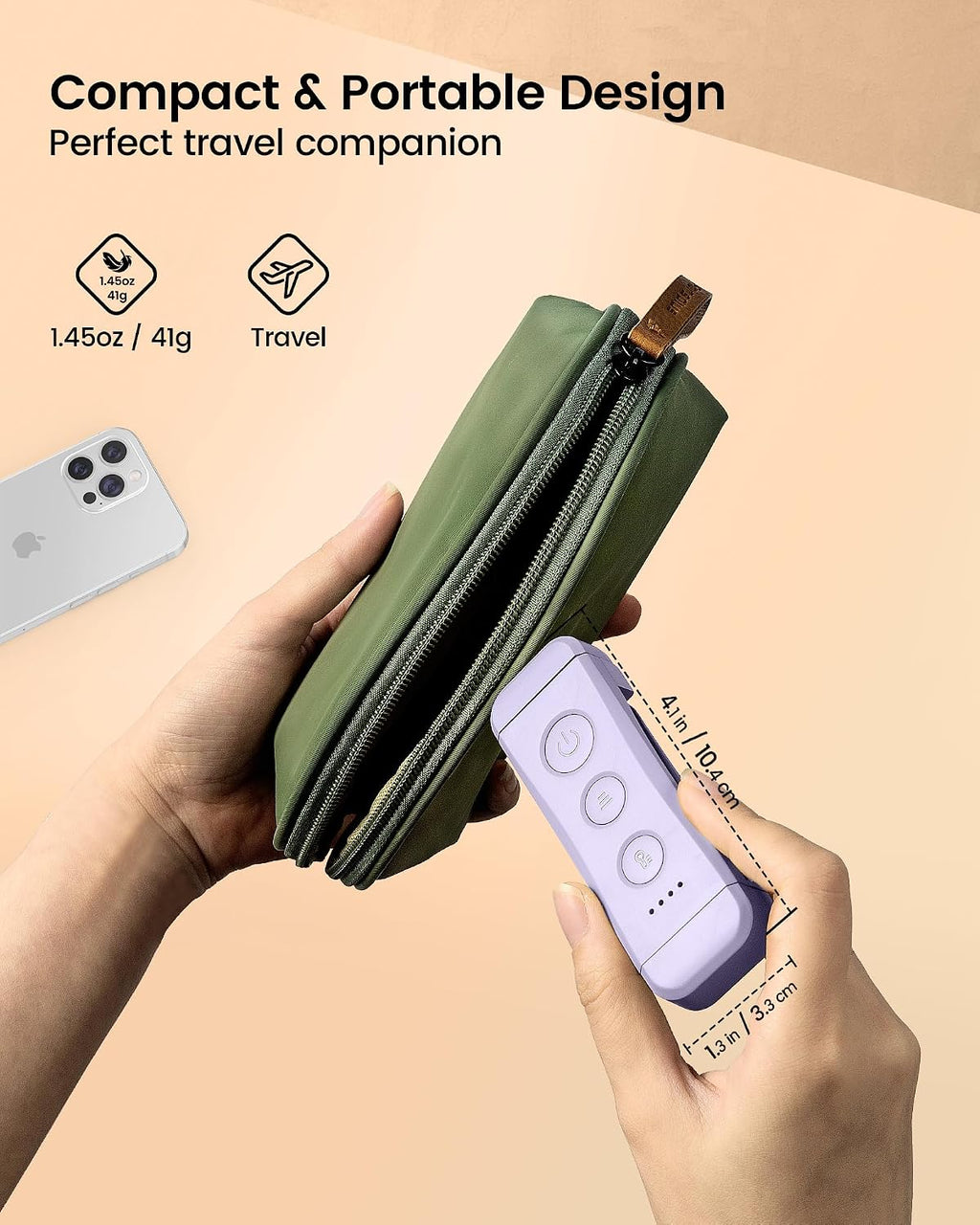 Glocusent USB Rechargeable Book Light, Portable Clip-on LED Reading Light