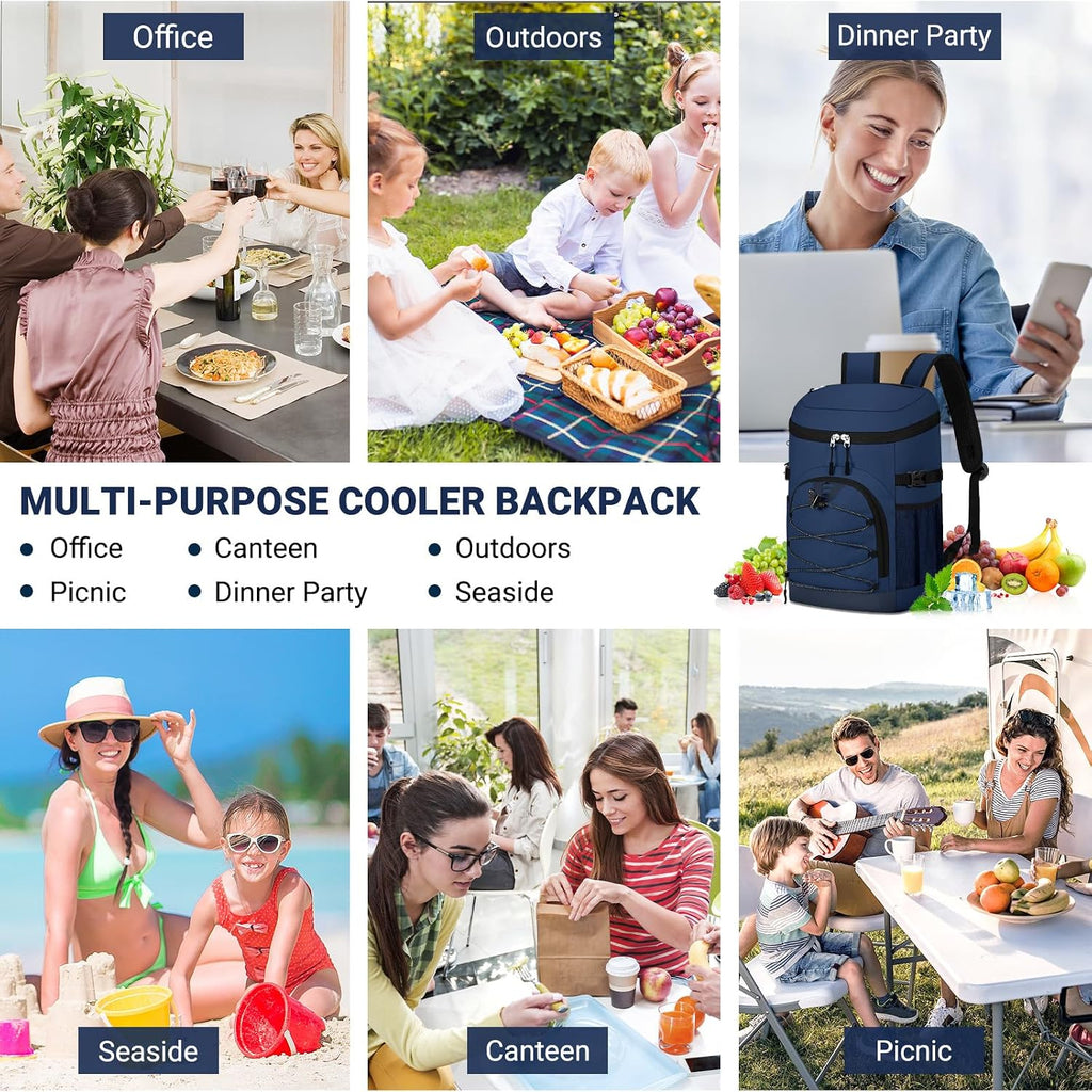 Cooler Backpack, Soft Leak Proof Backpack Coolers for Men Women