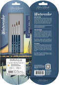 Silver Brush Limited BelleAqua Ideal Round Watercolor Paintbrush Set, 4pc