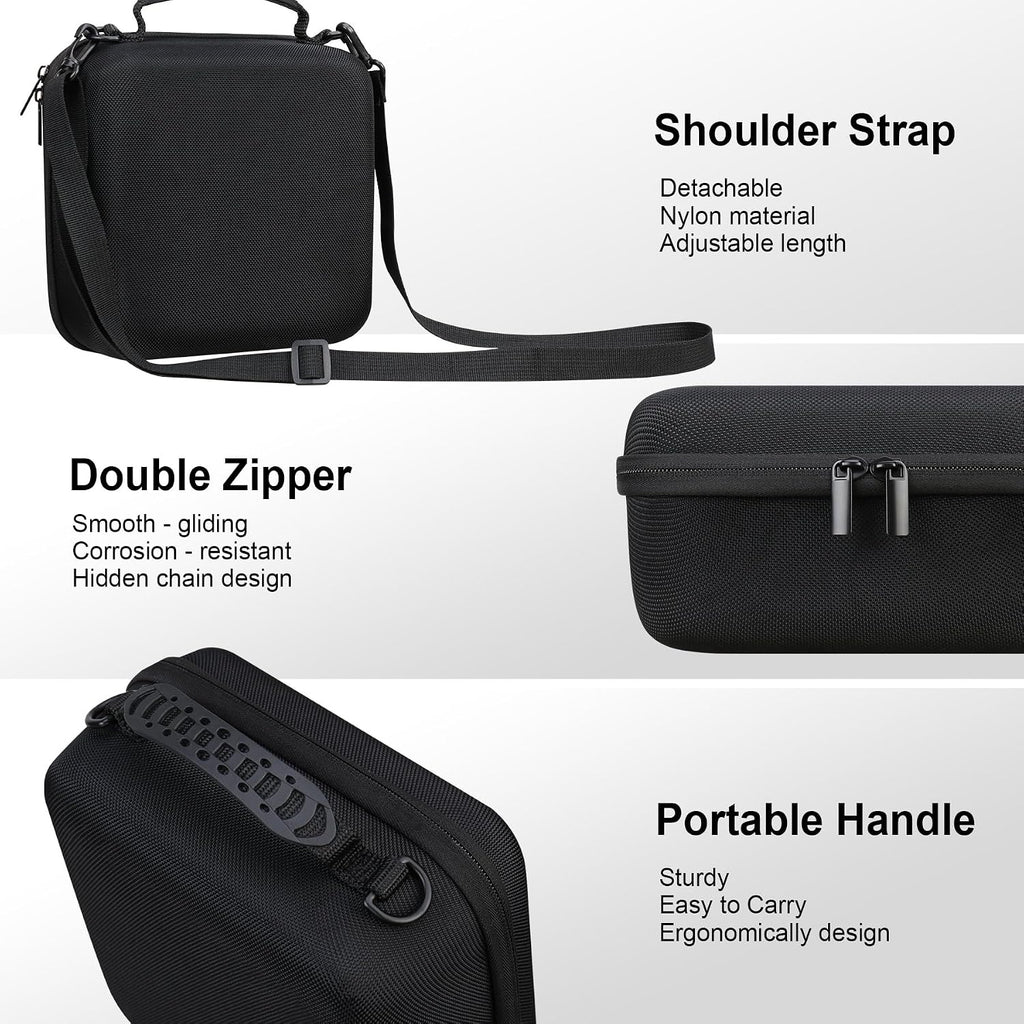 RAIALL Case for Canon EOS Rebel T7/R50/R100/NikonD7500 Digital Camera,Black
