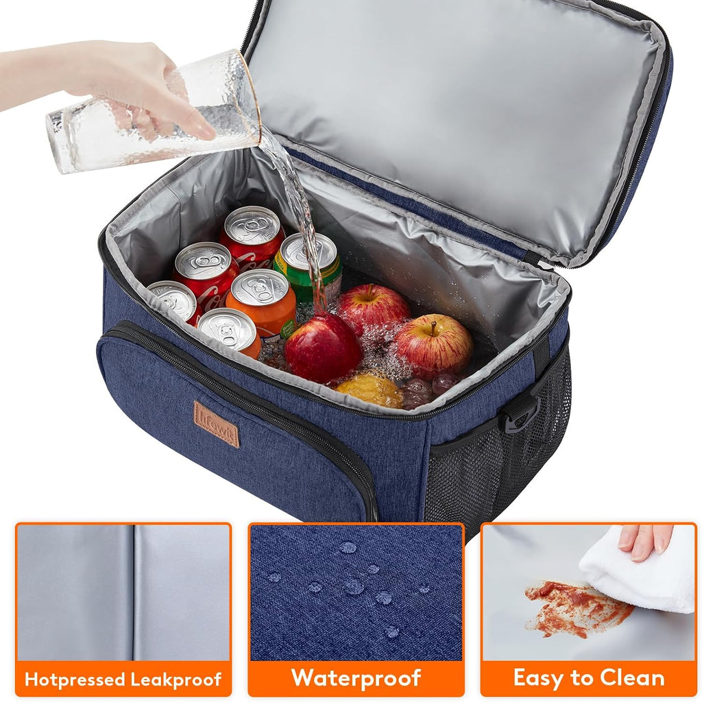 Lifewit Insulated Cooler Bag, Large Leakproof Beach Cooler, Lightweight Portable Double Layer Soft-Sided Travel Ice Chest for Camping, Kayaking, Road Trips, Grocery Shopping