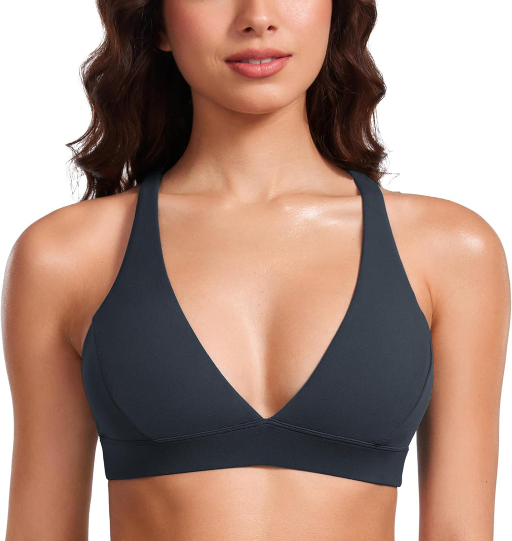 CRZ YOGA Butterluxe Deep V Neck Sports Bras