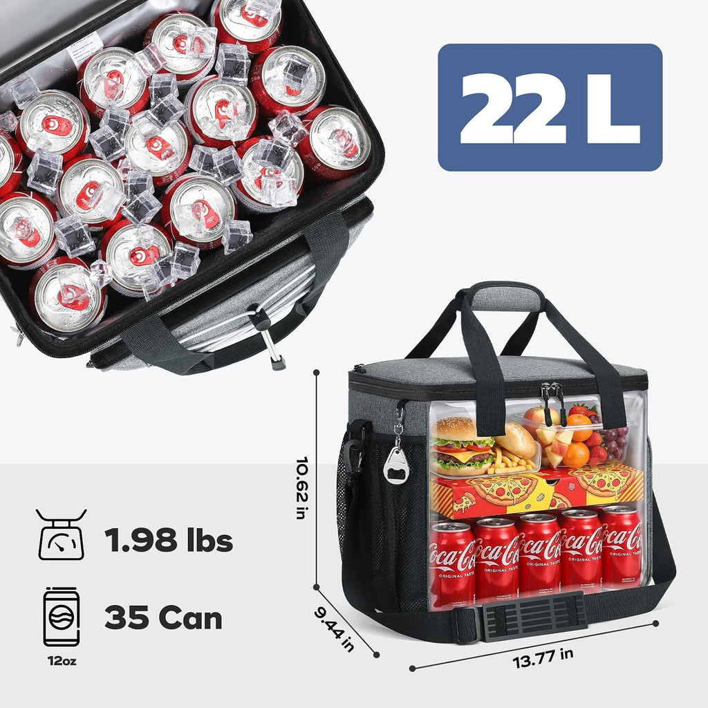 RealCool 35/45 Can Collapsible Soft Cooler Bag, Leakproof Ice Chest
