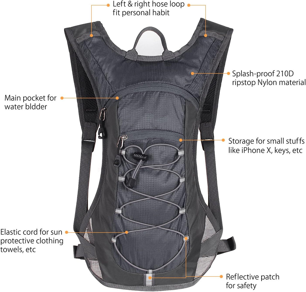 Unigear Hydration Pack Backpack with 2L Water Bladder for Hiking & Cycling