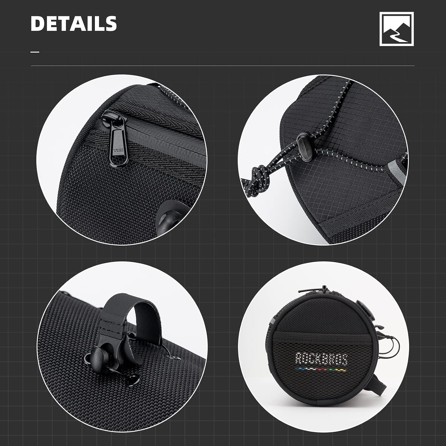ROCKBROS ROAD TO SKY Bike Handlebar Bag 2L Knob Mount Lightweight