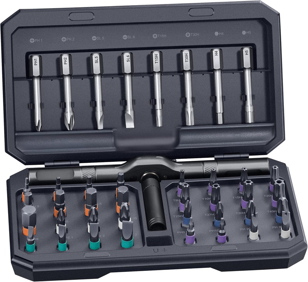 42 in 1 Magnetic Screwdriver Set, Multi Bit Ratcheting Screwdriver Set