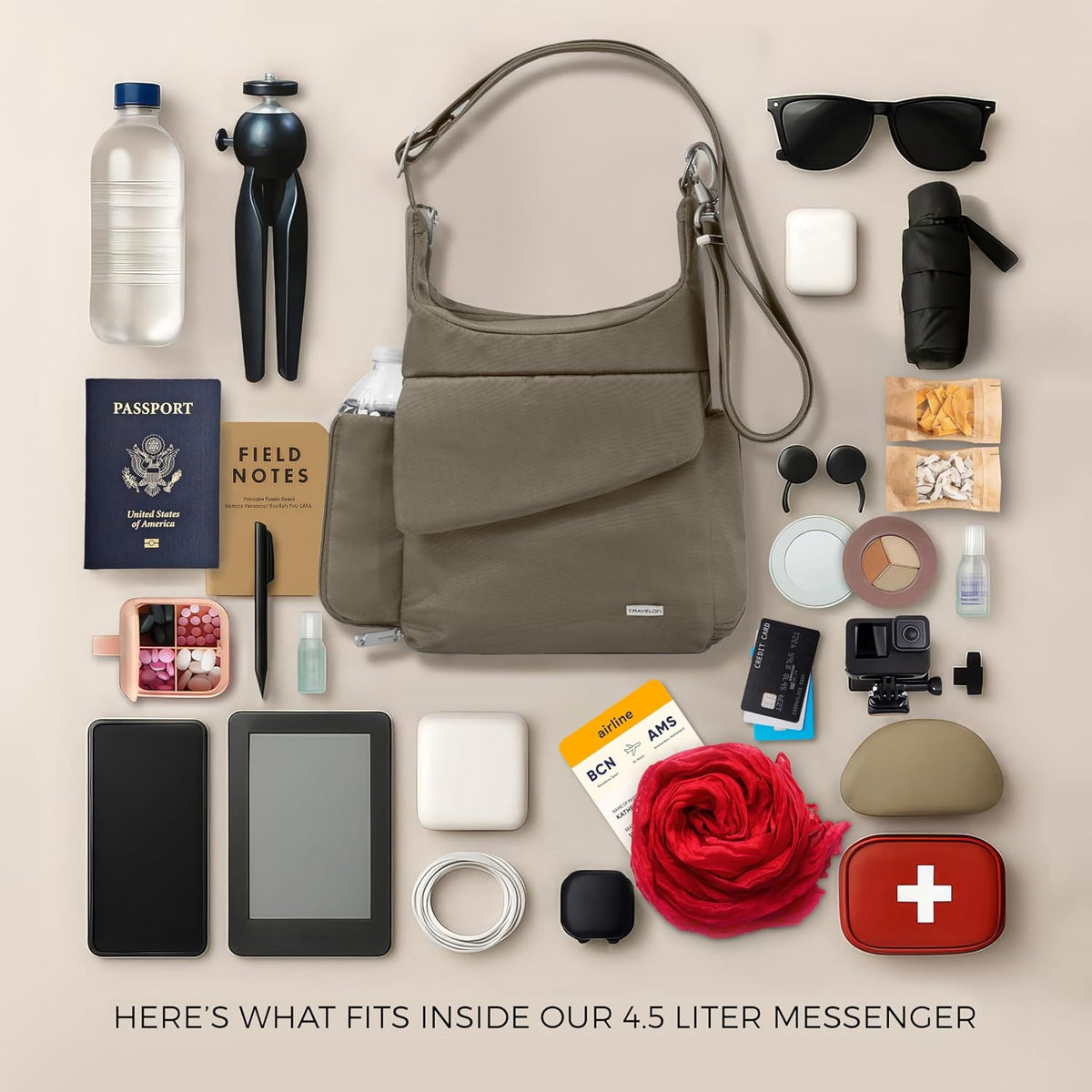 Travelon Anti-Theft Classic Messenger Bag