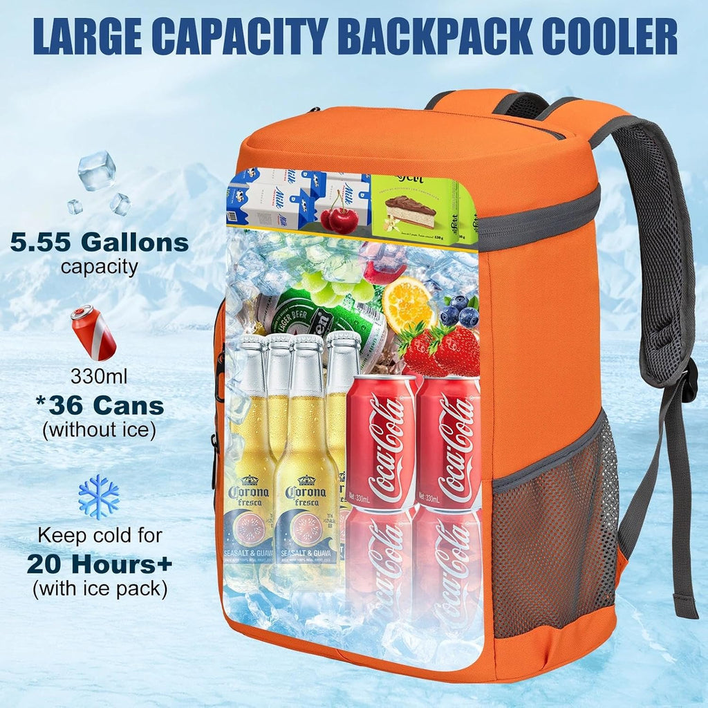 Backpack Cooler Insulated Leakproof, Soft Cooler Backpack for Beach
