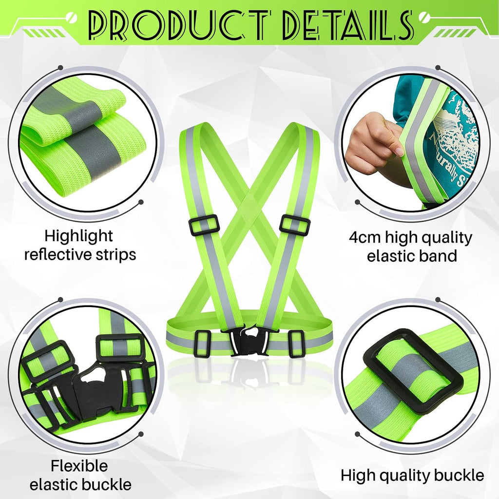 Hercicy Reflective Running Vests, Safety Vest Straps