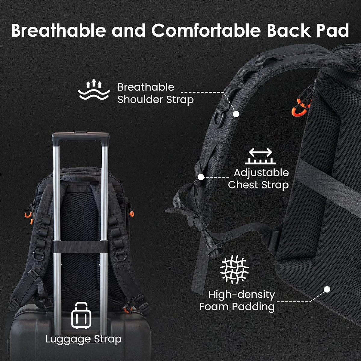 TARION Professional Camera Backpack for Photographers 20.5L ARK PBL-V2